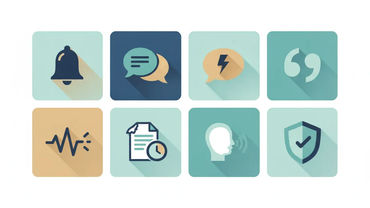 Eight icons for the limits of AI call answering