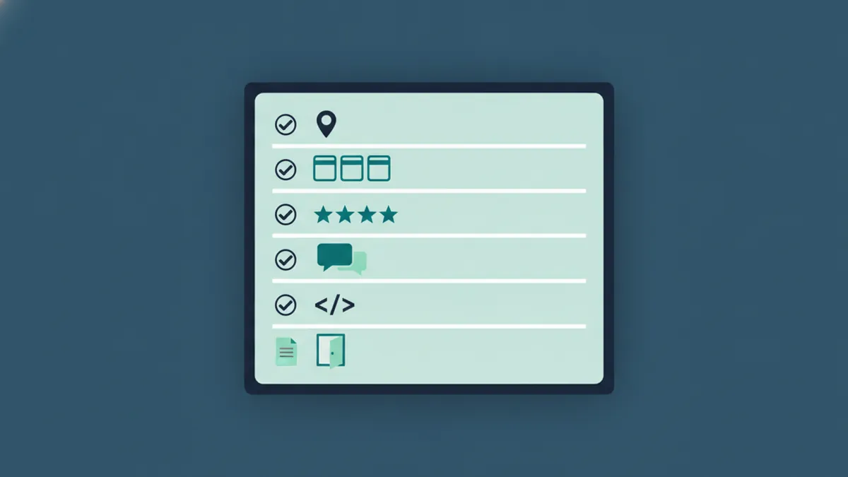 Checklist of seven steps that help a business appear in AI search answers