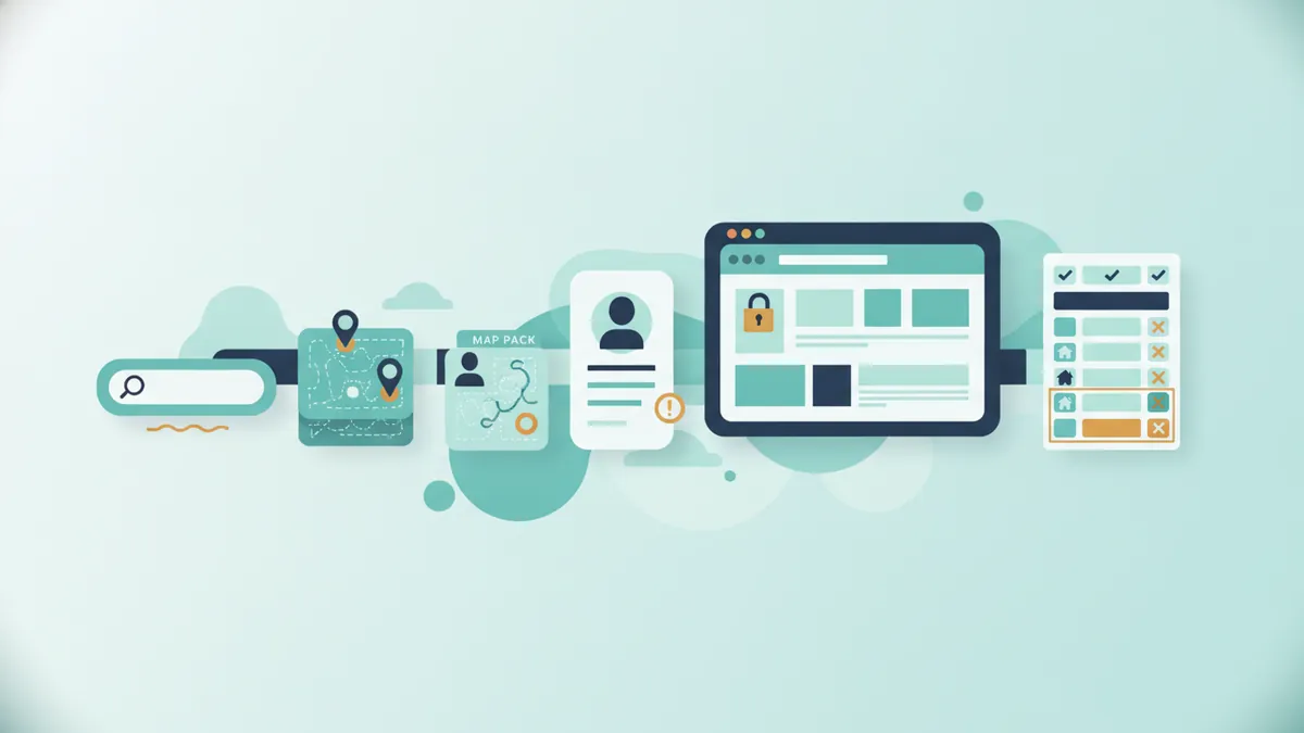 Six-step path for checking a competitor from searching to comparing