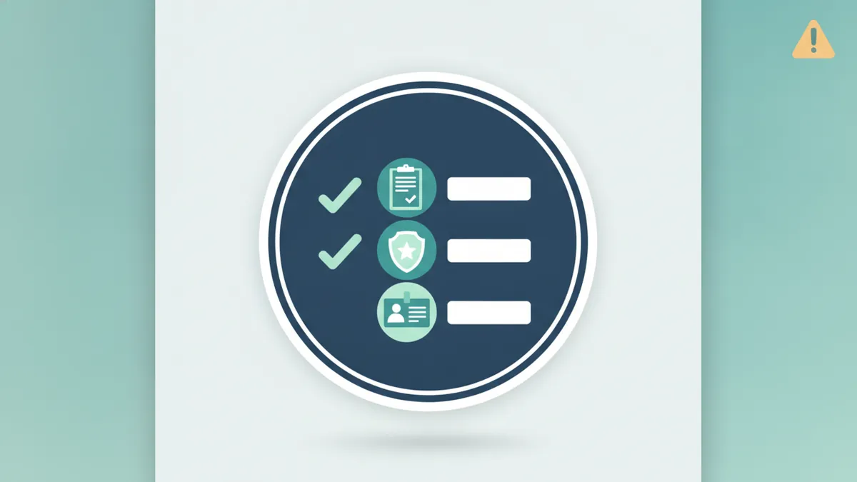 Illustration for The checks and the badge