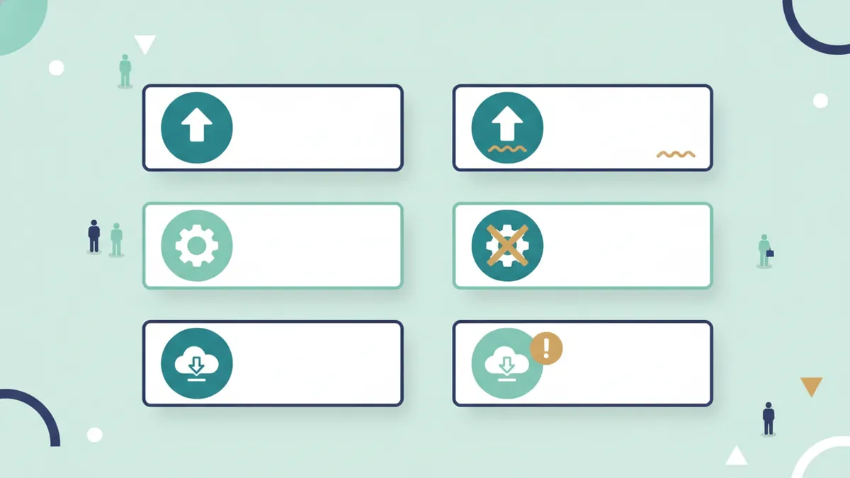 Pairs of similar cards with small differences highlighted