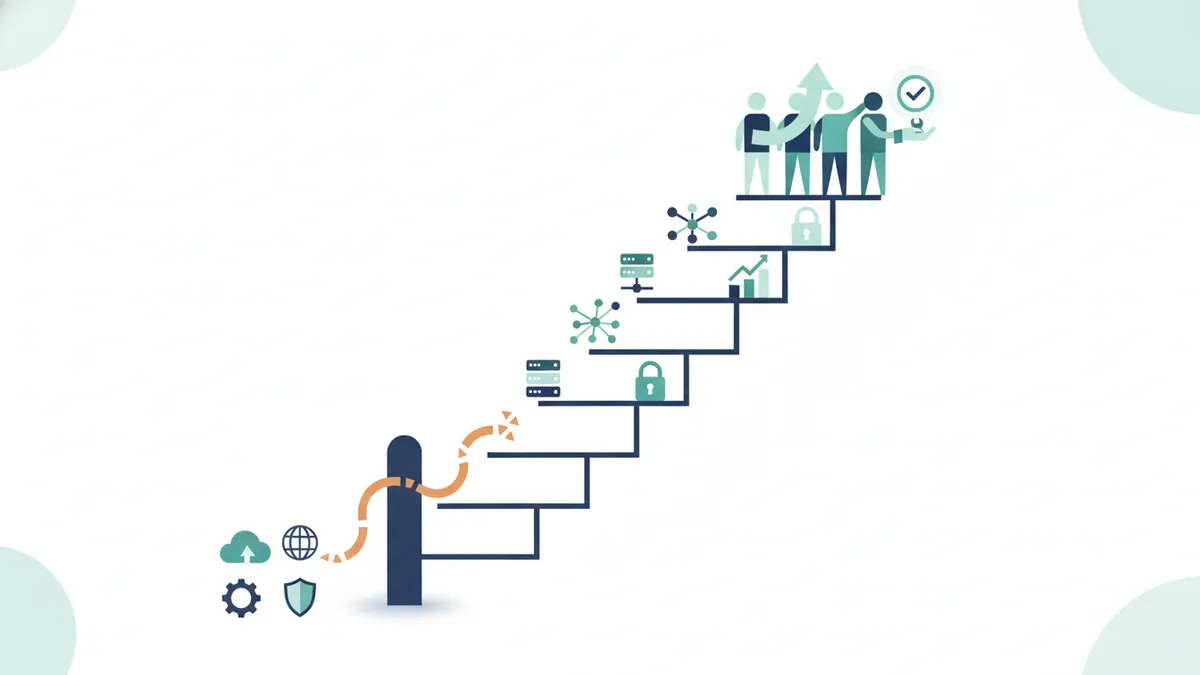 Ladder of social media price levels from posting only to full service
