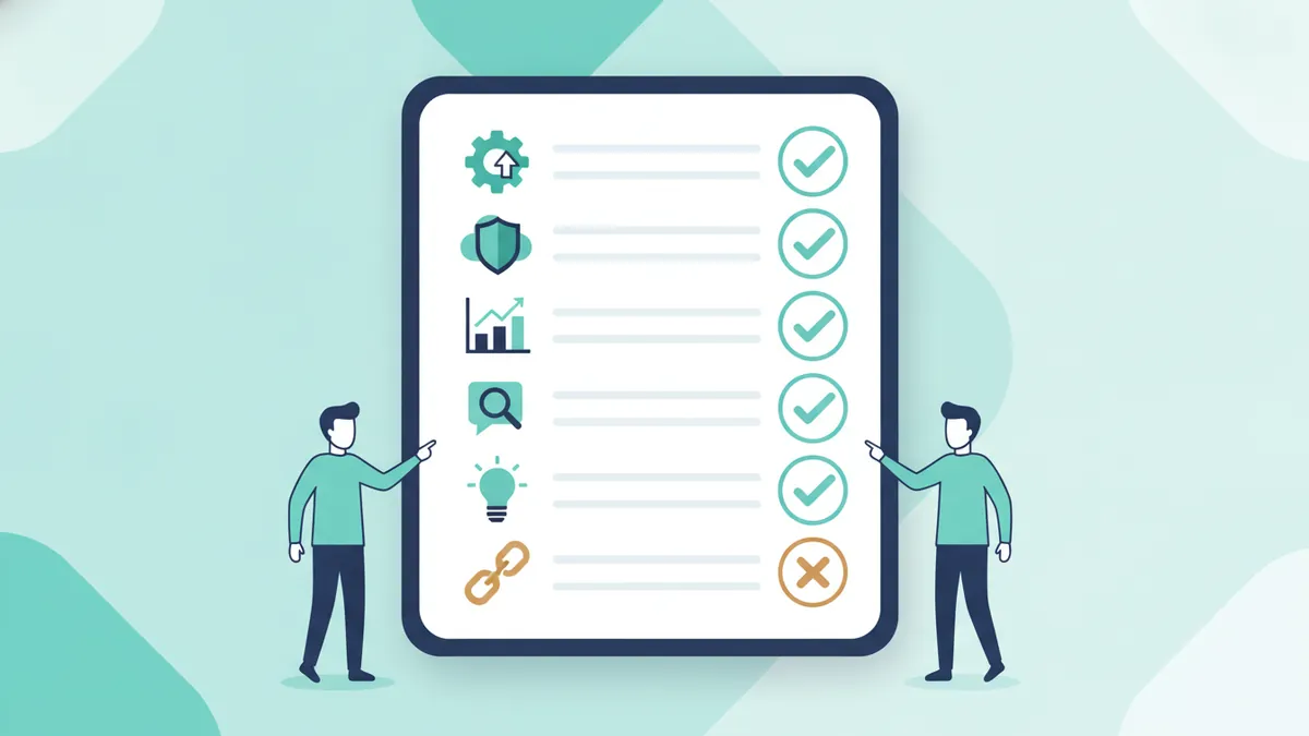 Eight-item compliance checklist