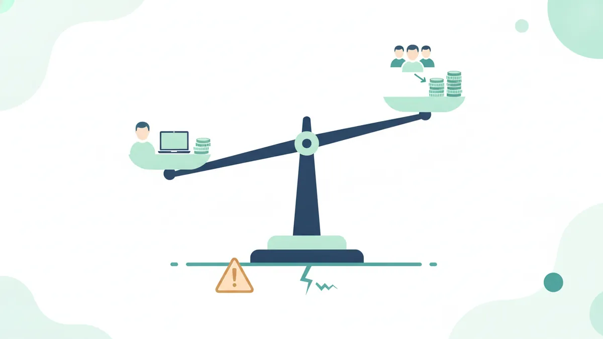 Scale balancing a one-person route against a team route